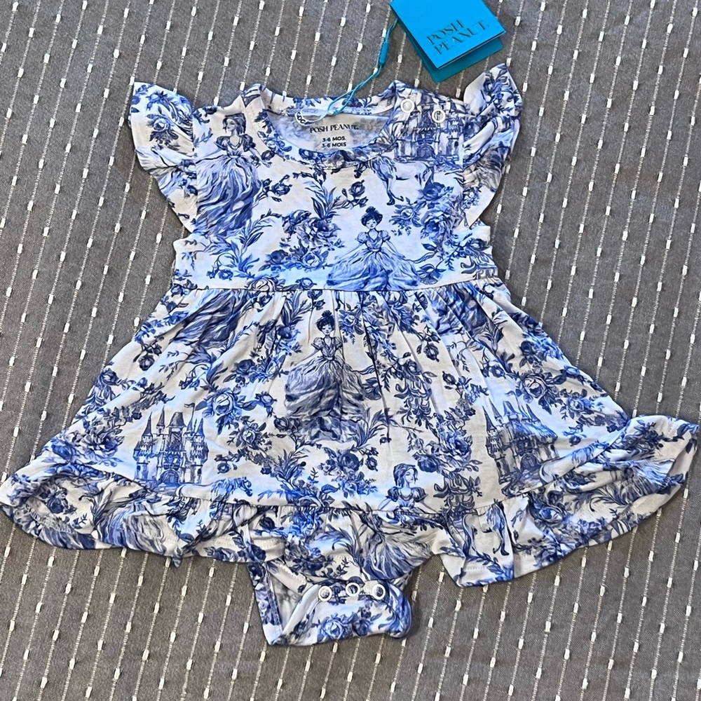 Posh Peanut Briar 3-6 mo Bodysuit Dress